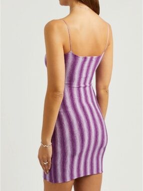 Gimaguas purple stripe mini dress (M)